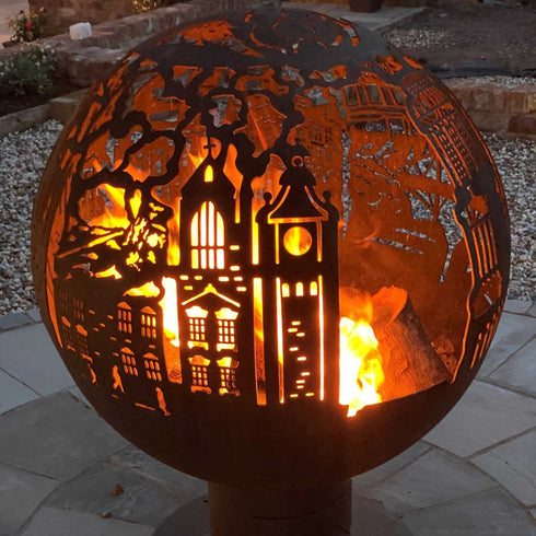 Bespoke Spherical Fire Pit EDINBURGH